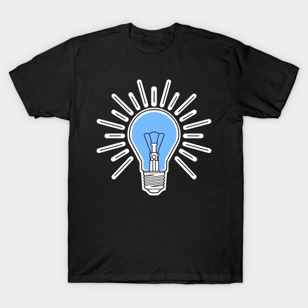blue lightbulb T-Shirt by weilertsen